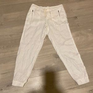 Lou & Grey 100% linen joggers.